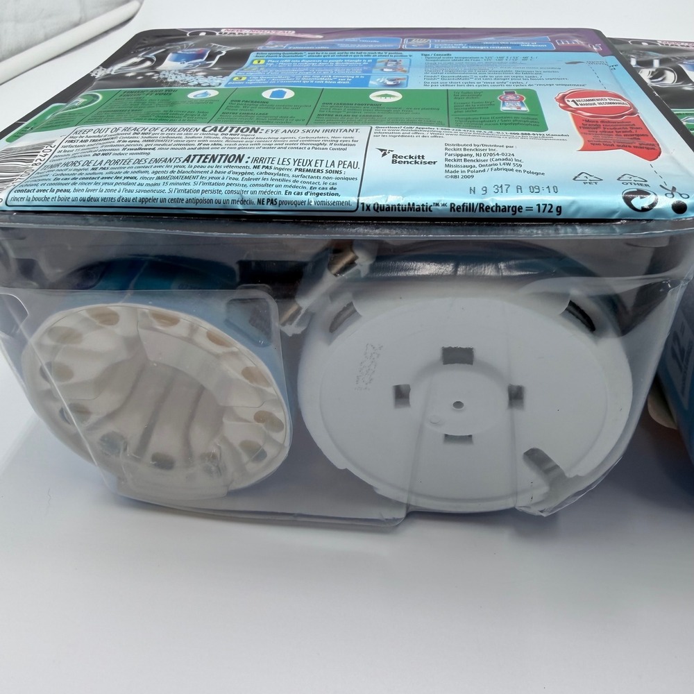 Finish Quantumatic Automatic Detergent Dispenser System & Refill Lot 2pc New - Picture 4 of 5